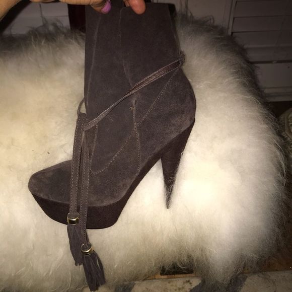 COLIN STUART BRIWN PLATFORM BOOTIES - Picture 5 of 10